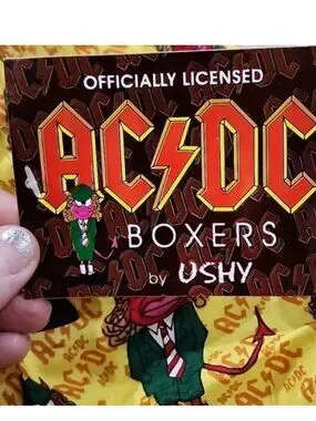 USHY | Underwear & Socks | Acdc Officially Licensed Boxer Angus Young ...